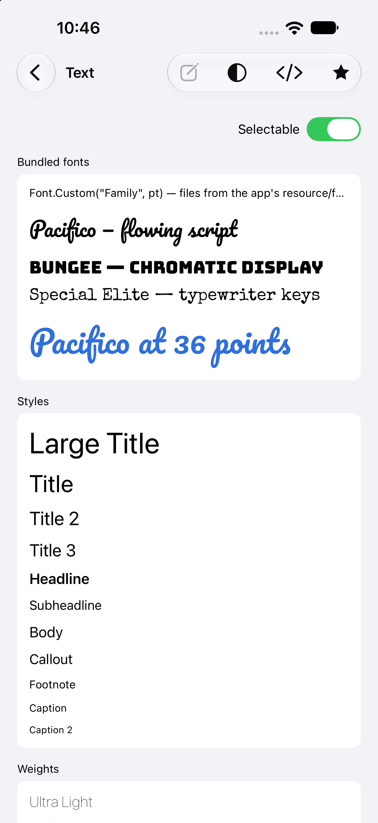 Text — iOS (UIKit) · iPhone