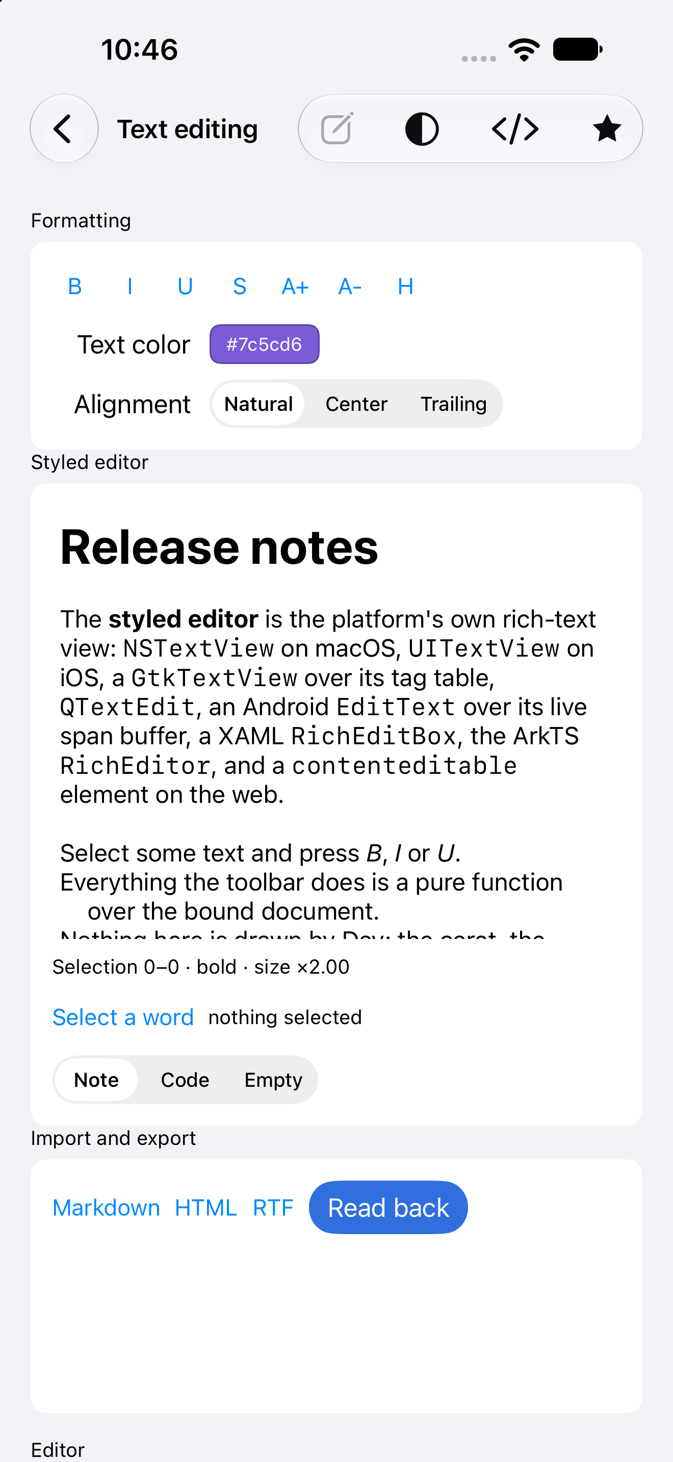 Text editing — iOS (UIKit) · iPhone