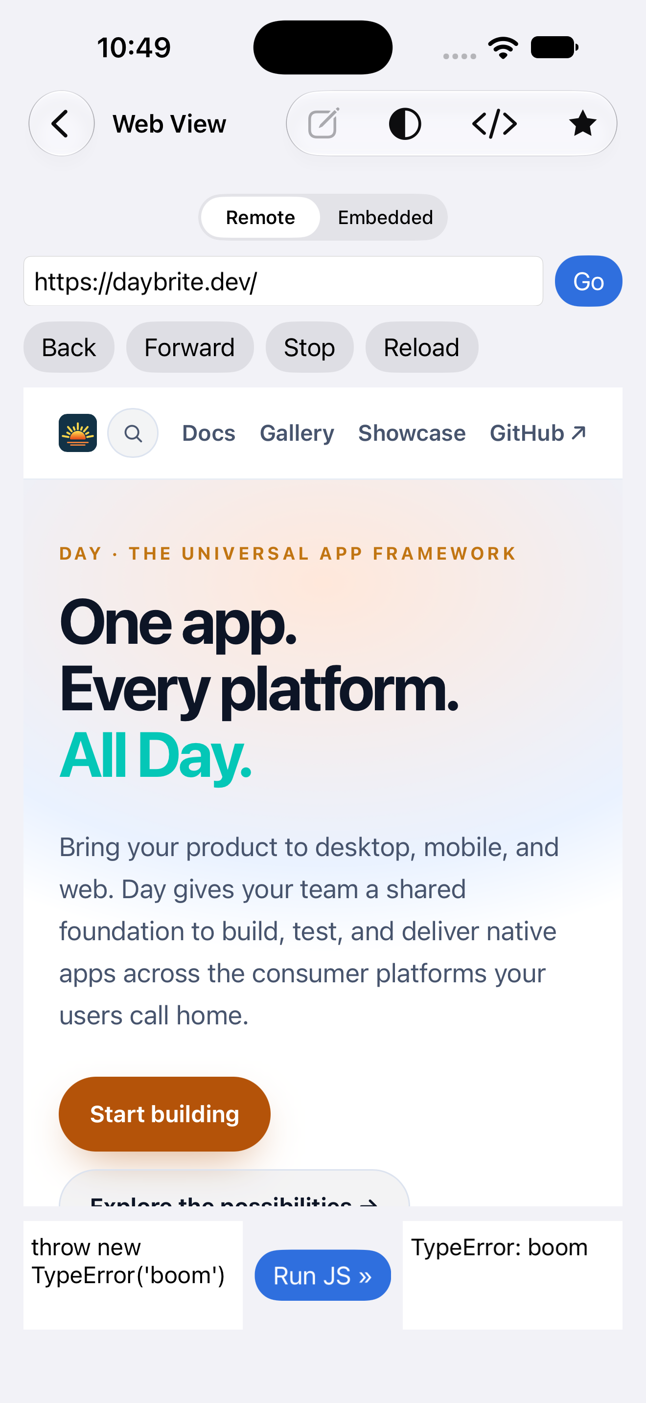 Web view — iOS (UIKit) · iPhone