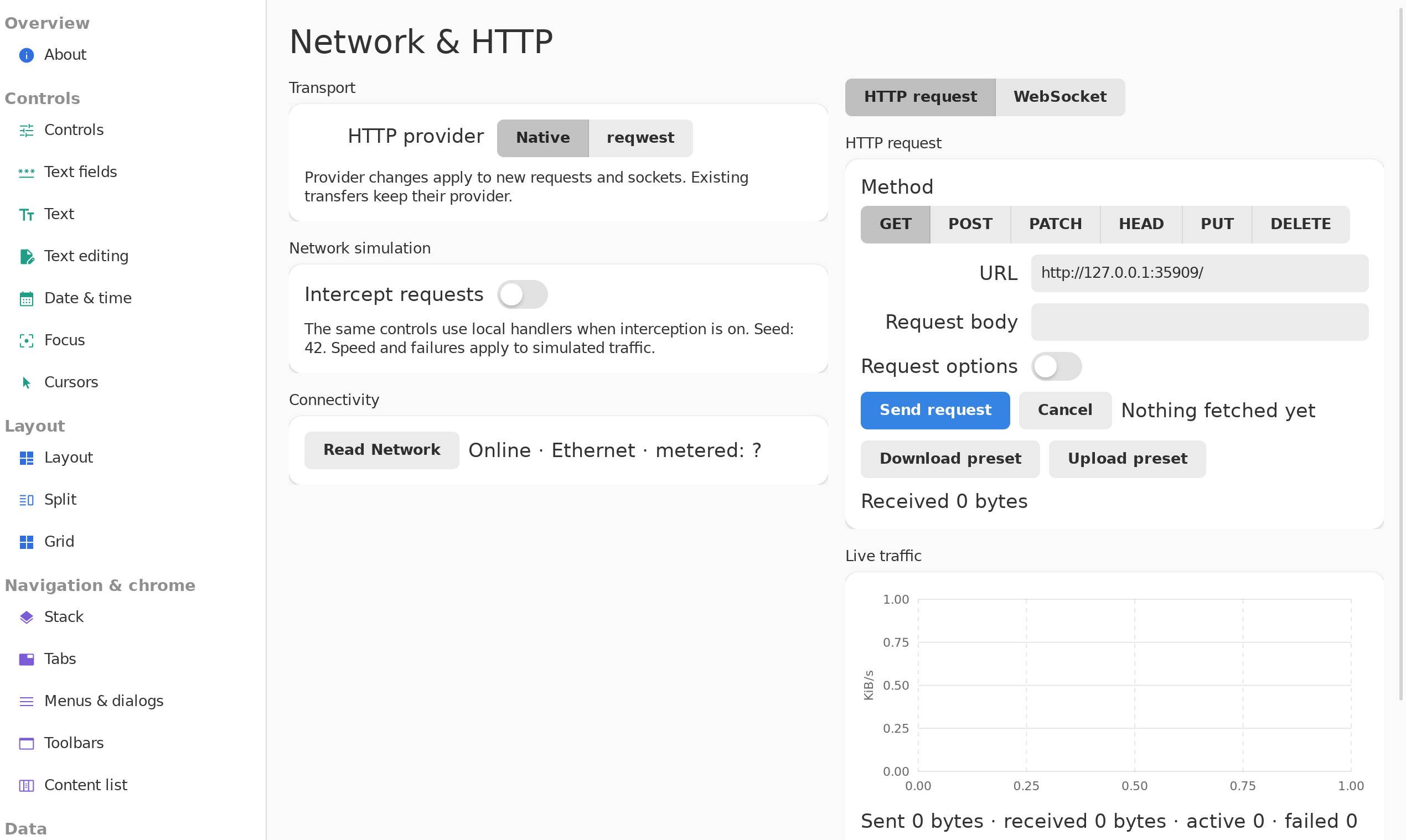 Grouped Navigation, Linux GTK 4