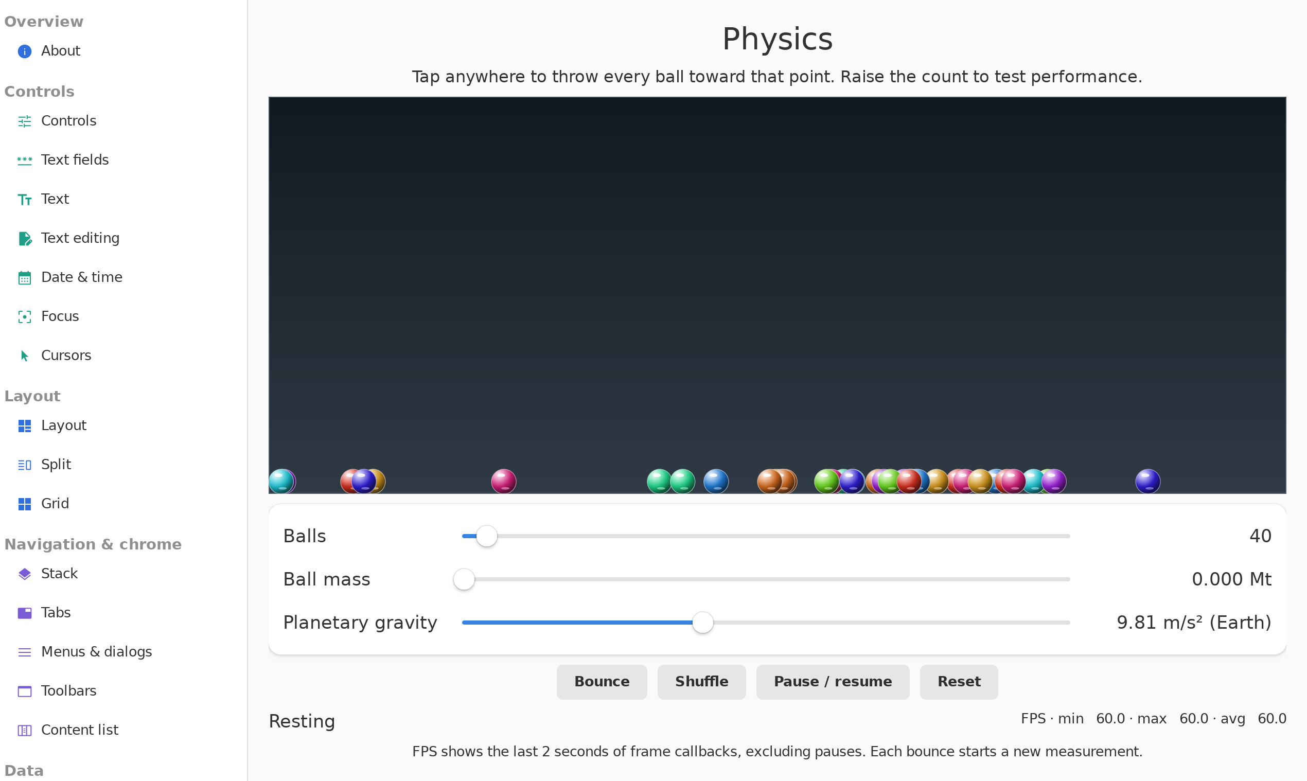 Physics, Linux GTK 4