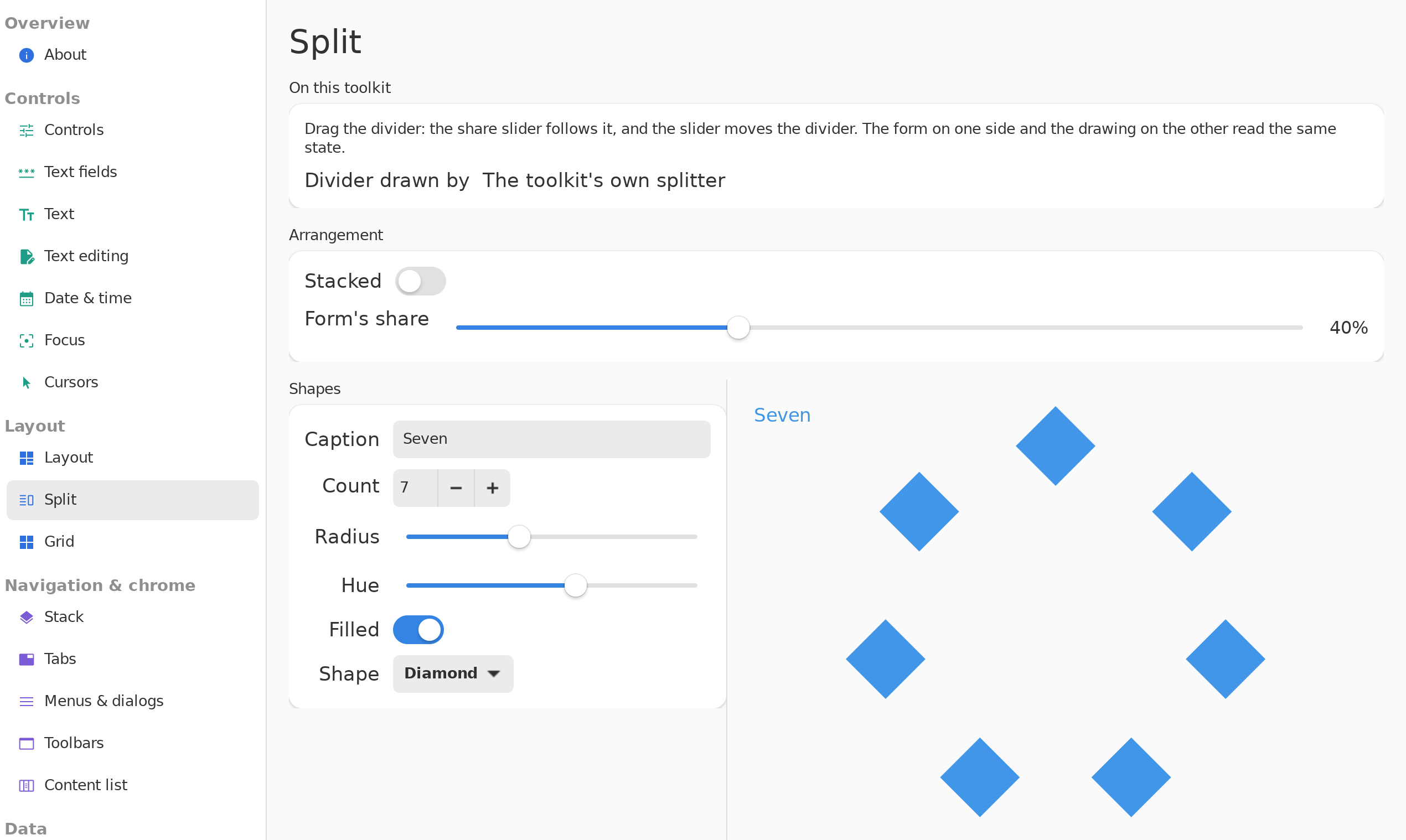 Split, Linux GTK 4