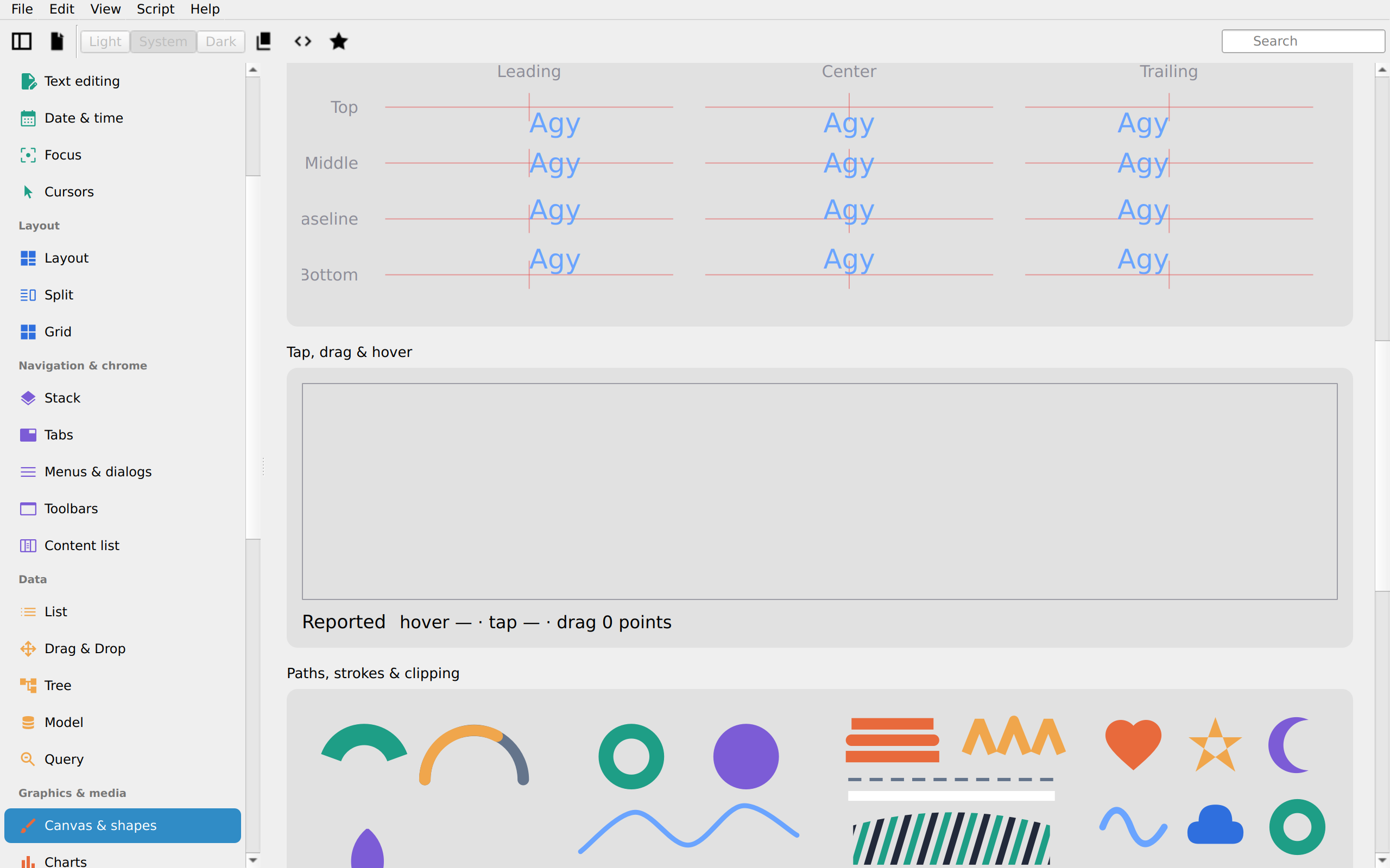 Canvas Arcs, Linux Qt 6