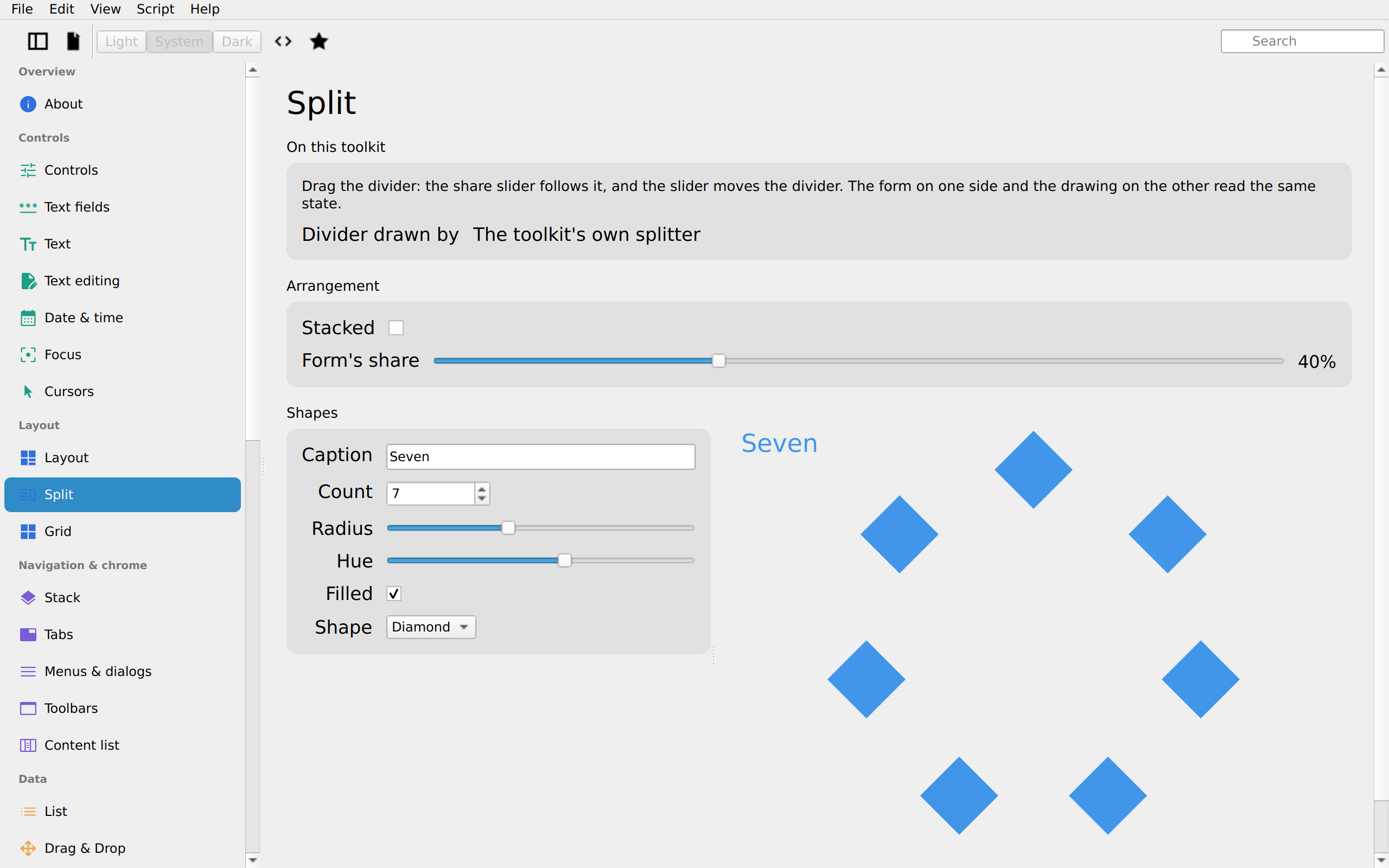 Split, Linux Qt 6