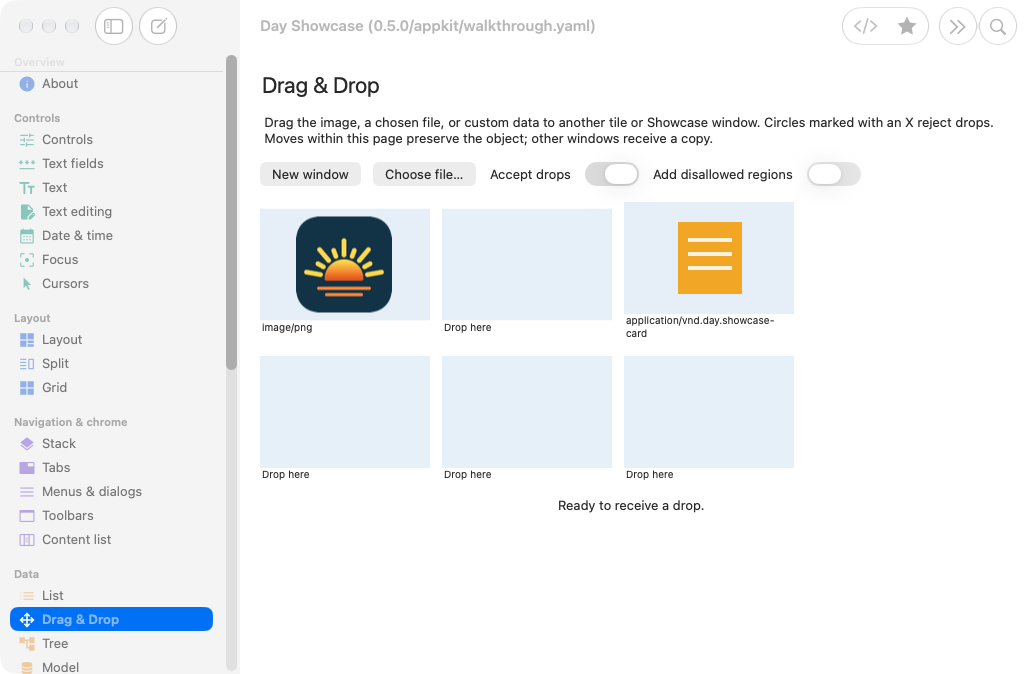 Drag Drop, macOS AppKit