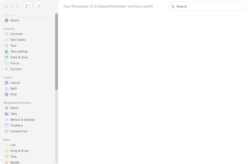 Grouped Navigation Returned, macOS AppKit