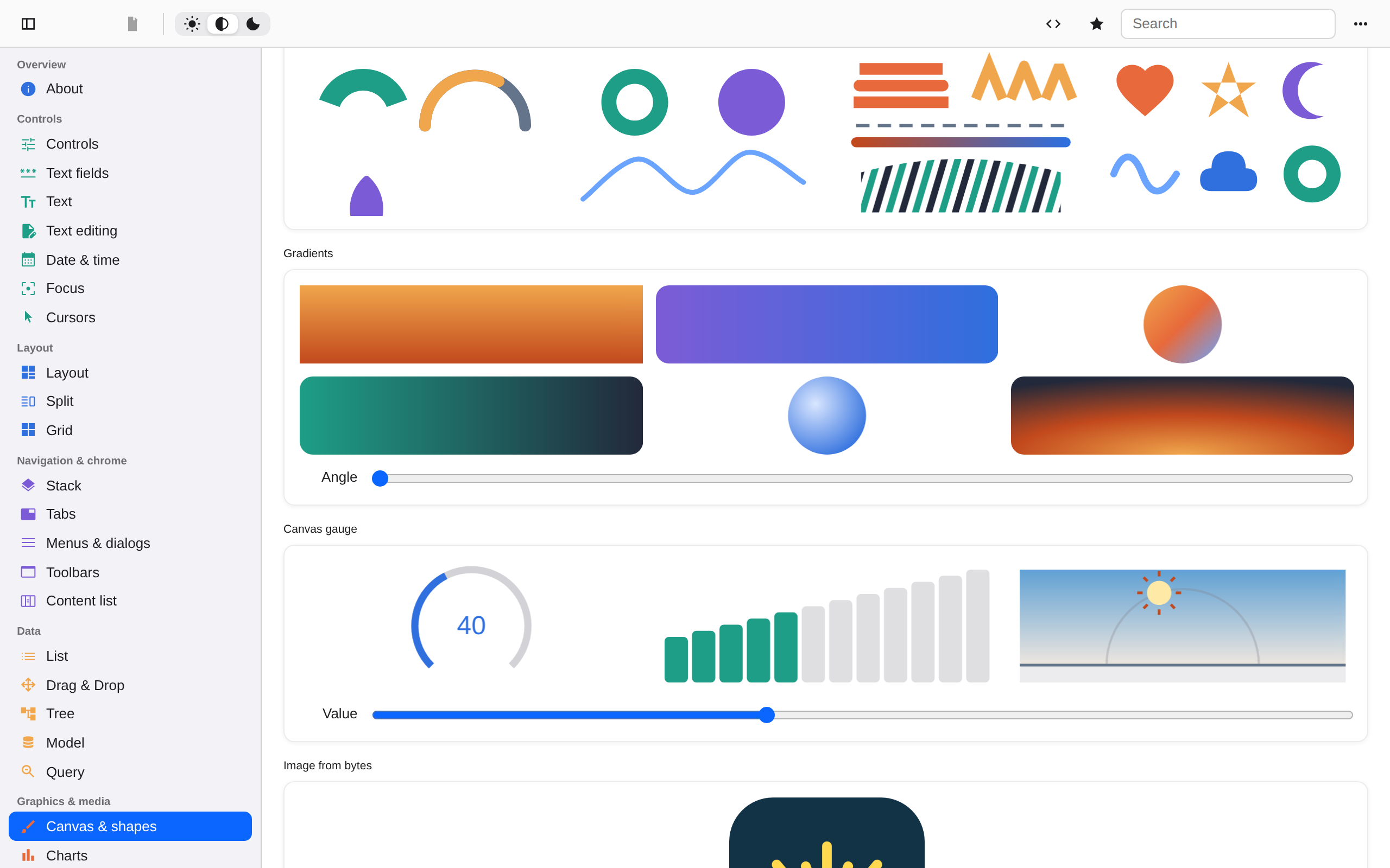 Canvas Arcs, Web Web DOM