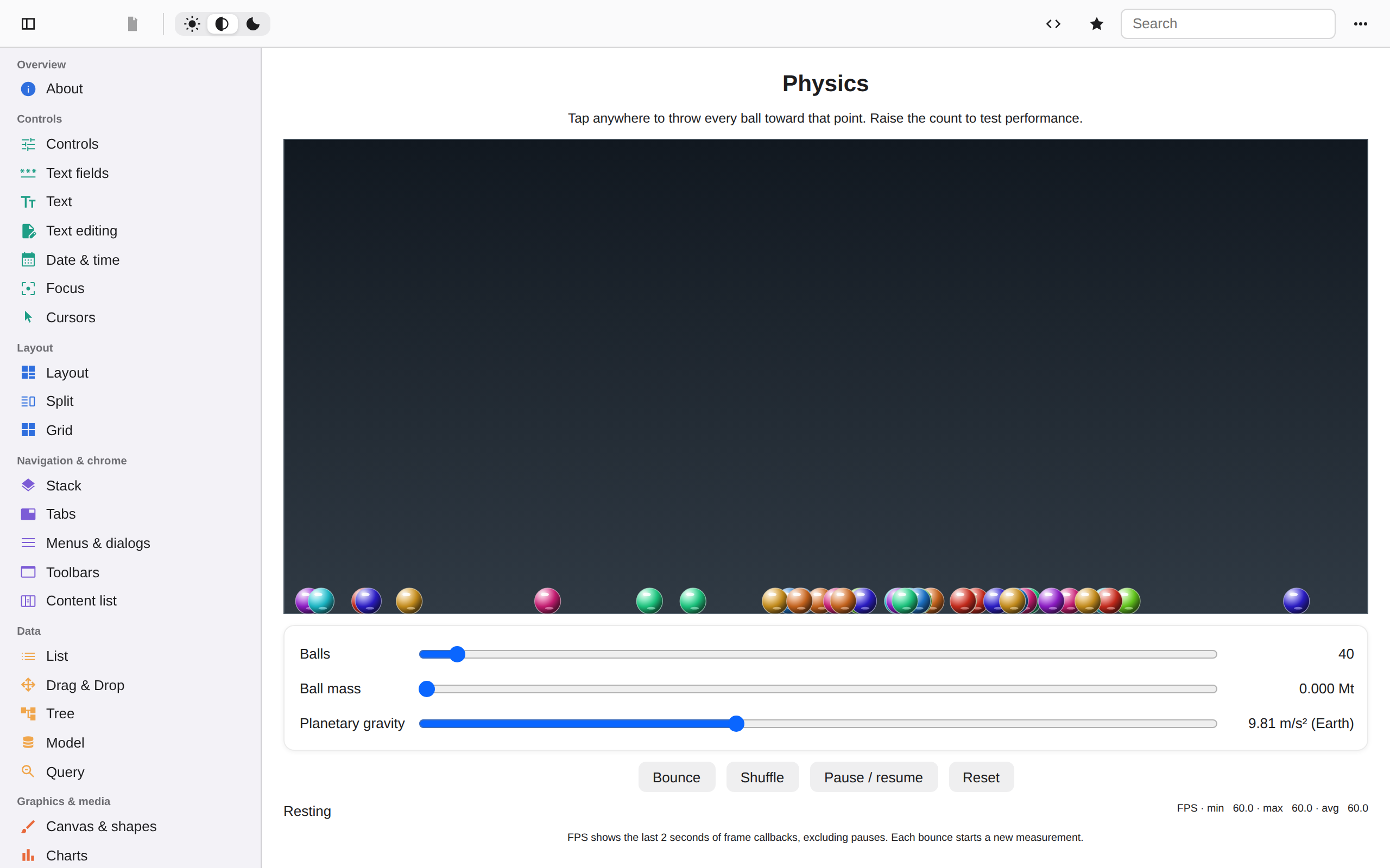 Physics, Web Web DOM