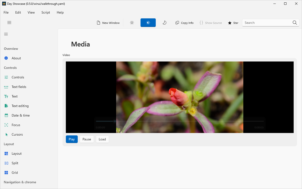 Media, Windows WinUI 3
