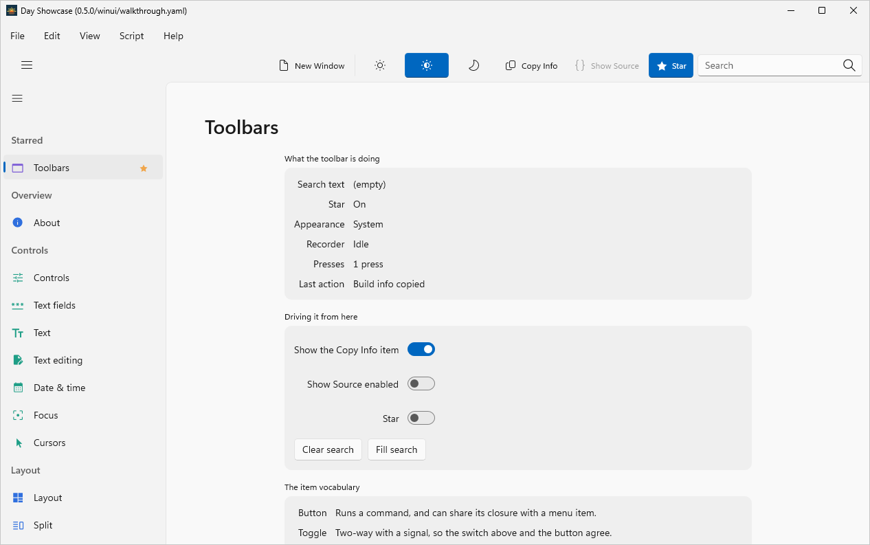 Toolbars, Windows WinUI 3