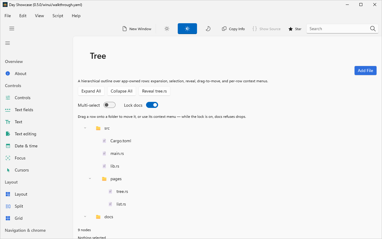 Tree, Windows WinUI 3